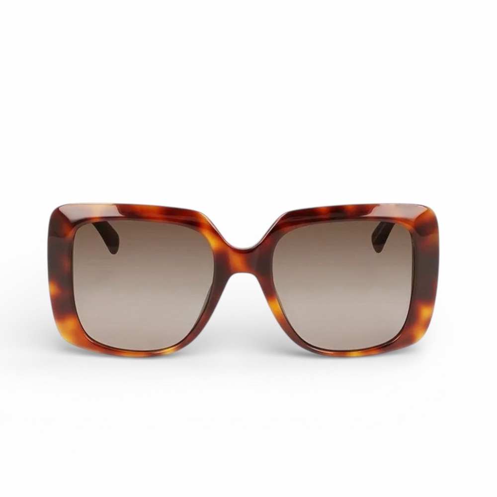 Longchamp Tortoise Shell Square Sunglasses NWT - image 1